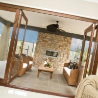 golden oak bi fold door
