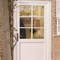 white upvc doors